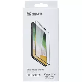 Защитное стекло Red Line Full Screen tempered glass Privacy для смартфона Apple iPhone 11 Pro, чёрная рамка