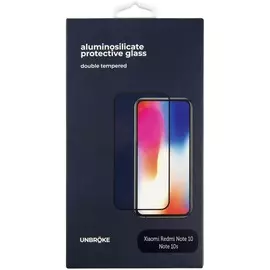 Защитное стекло UNBROKE Xiaomi Redmi Note 10/Note 10s, чёрная рамка
