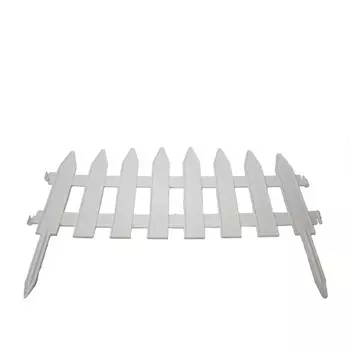 Забор ПО ЛЗП Флора /1Секция/ 38X25 Белый