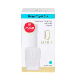 Зеркальное защитное покрытие и сушка IQ Beauty Glossy Top &amp; Dry 12,5 мл