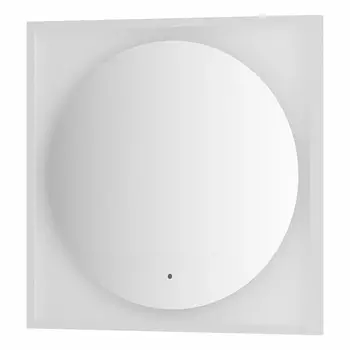 Зеркало Defesto Еclipse 70х70 15W белая рама, с LED-подсветкой, ИК выключатель, нейтральный свет DF 2227R