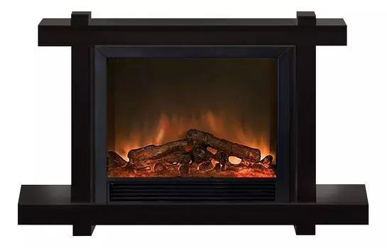 Комплект из электрокамина напольного и портала (154x35x101.5 см) Капри Delux Sharm 33 BL КАП00003
