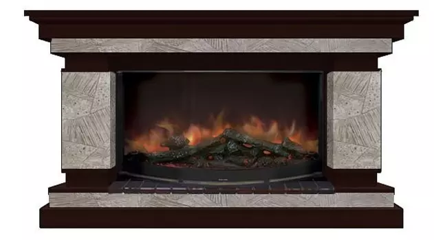 Комплект из электрокамина напольного и портала (143x45x82.5 см) Лорд Марсель Rondo 86 ЛО000021