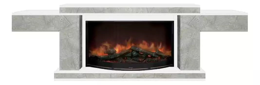 Комплект из электрокамина напольного и портала (217.5х41.5х70 см) Тауэр Марсель Rondo S86 ТА000025