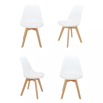 Комплект из 4-х стульев Eames Bon белый