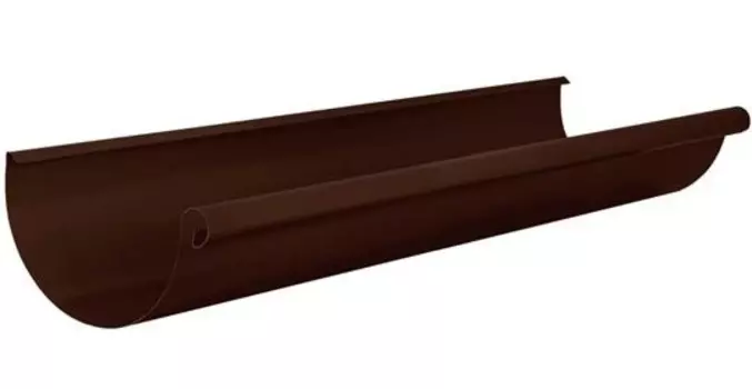 Aquasystem RAL 8017 125/90 мм, 3 м, Желоб водосточный оцинкованный