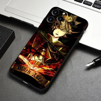 Чехол для телефона «Полный черный клевер» с аниме Asta для Apple iPhone 11 7 XR 12 14 X 13 Pro Max XS 8 Plus Mini 6 SE SE2 5 5S SE2022 iPhone 14