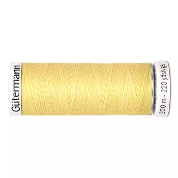 01 Нить Sew-all для всех материалов, 200м, 100% п/э Gutermann 748277 (578 бледно-желтый)