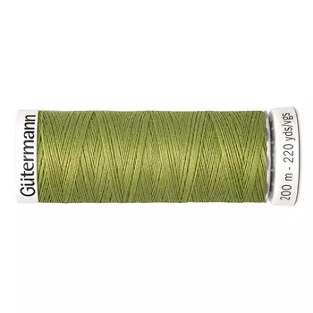 01 Нить Sew-all для всех материалов, 200м, 100% п/э Gutermann 748277 (582 зеленая горчица)