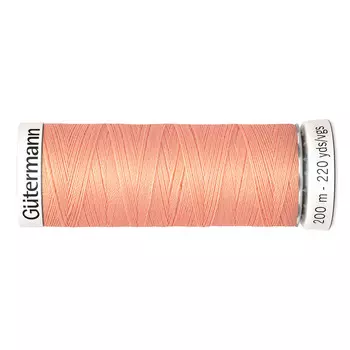 01 Нить Sew-all для всех материалов, 200м, 100% п/э Gutermann 748277 (586 спелый персик)