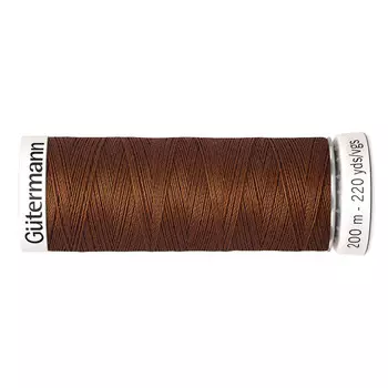 01 Нить Sew-all для всех материалов, 200м, 100% п/э Gutermann 748277 (650 золотисто-каштановый)