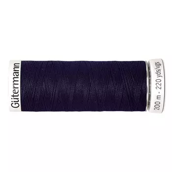 01 Нить Sew-all для всех материалов, 200м, 100% п/э Gutermann 748277 (665 сине-черный)
