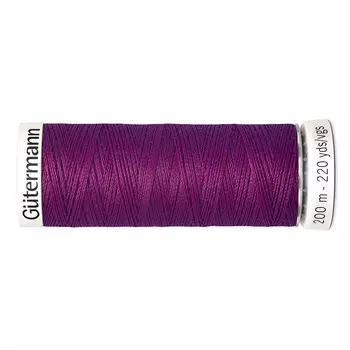 01 Нить Sew-all для всех материалов, 200м, 100% п/э Gutermann 748277 (718 фиолетовая фуксия)