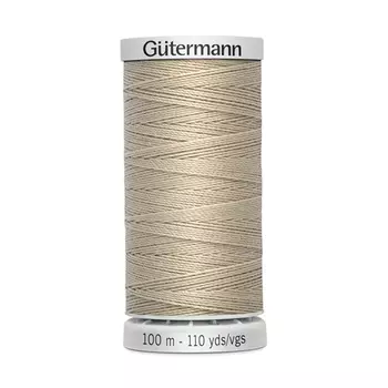 03 Нить Extra Strong M 782 суперкрепкая, 100м, 100% п/э Gutermann 724033 (722 светло-бежевый)