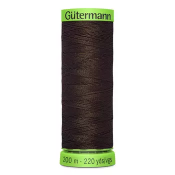 04 Нить Extra Fine 150 для особо деликатных тканей, 200м, 100% п/э Gutermann 744581 (406 шоколад)