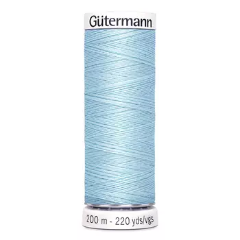 01 Нить Sew-all для всех материалов, 200м, 100% п/э Gutermann 748277 (194 пастельно-голубой)