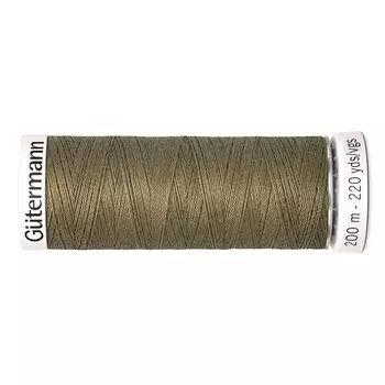 01 Нить Sew-all для всех материалов, 200м, 100% п/э Gutermann 748277 (528 защитно- оливковый)