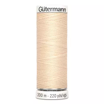 01 Нить Sew-all для всех материалов, 200м, 100% п/э Gutermann 748277 (005 кремовый)