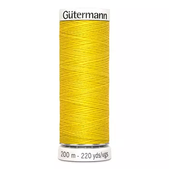 01 Нить Sew-all для всех материалов, 200м, 100% п/э Gutermann 748277 (177 ярко-желтый)