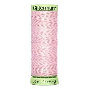 02 Нить Top Stitch для отстрочки, 30м, 100% п/э Gutermann 744506 (659 св.персиково-розовый)