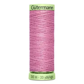 02 Нить Top Stitch для отстрочки, 30м, 100% п/э Gutermann 744506 (663 т.розовый)