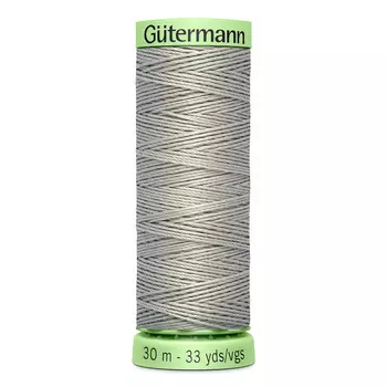 02 Нить Top Stitch для отстрочки, 30м, 100% п/э Gutermann 744506 (261 галечно-серый)