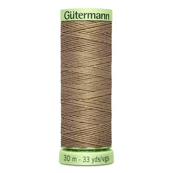 02 Нить Top Stitch для отстрочки, 30м, 100% п/э Gutermann 744506 (868 неотбеленный шелк)