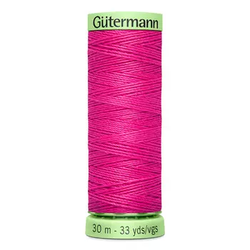02 Нить Top Stitch для отстрочки, 30м, 100% п/э Gutermann 744506 (733 розовая фуксия)