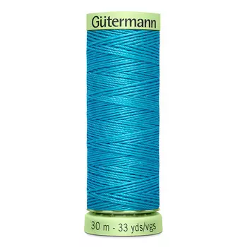 02 Нить Top Stitch для отстрочки, 30м, 100% п/э Gutermann 744506 (736 голубая лагуна)