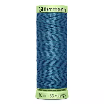 02 Нить Top Stitch для отстрочки, 30м, 100% п/э Gutermann 744506 (903 серо-бирюзовый)