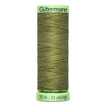 02 Нить Top Stitch для отстрочки, 30м, 100% п/э Gutermann 744506 (432 оливково-зеленый)