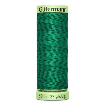 02 Нить Top Stitch для отстрочки, 30м, 100% п/э Gutermann 744506 (402 изумрудно-зеленый)