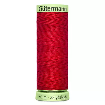 02 Нить Top Stitch для отстрочки, 30м, 100% п/э Gutermann 744506 (156 красный)