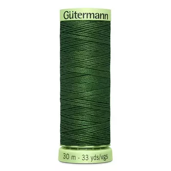02 Нить Top Stitch для отстрочки, 30м, 100% п/э Gutermann 744506 (639 травяной)