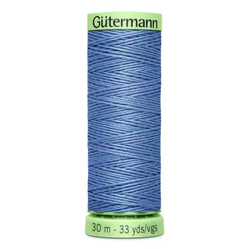 02 Нить Top Stitch для отстрочки, 30м, 100% п/э Gutermann 744506 (074 сиренево-джинсовый)