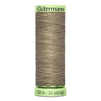 02 Нить Top Stitch для отстрочки, 30м, 100% п/э Gutermann 744506 (724 бледно серо-коричневый)