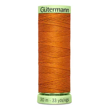 02 Нить Top Stitch для отстрочки, 30м, 100% п/э Gutermann 744506 (982 св.рыжий)