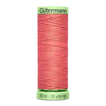 02 Нить Top Stitch для отстрочки, 30м, 100% п/э Gutermann 744506 (080 перламутрово-розовый)