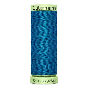 02 Нить Top Stitch для отстрочки, 30м, 100% п/э Gutermann 744506 (025 св.морская волна)