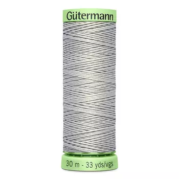 02 Нить Top Stitch для отстрочки, 30м, 100% п/э Gutermann 744506 (038 св.серый)