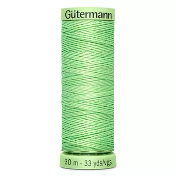 02 Нить Top Stitch для отстрочки, 30м, 100% п/э Gutermann 744506 (152 бл.салатовый)