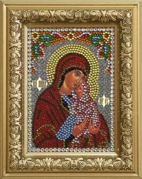 0302 Набор для выкладывания стразами 'Святая Праведная Анна' 10,5*14,8 см