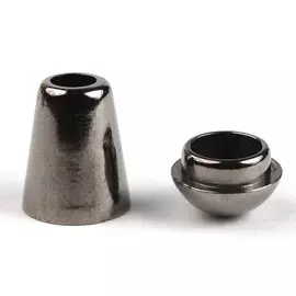 0305-3256 Наконечник 'Колокол' d=5/9,5мм, 20*12мм, пластик под металл, упак(4шт) Hobby&amp;Pro (черный никель)