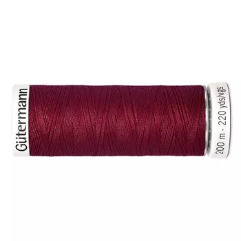 01 Нить Sew-all для всех материалов, 200м, 100% п/э Gutermann 748277 (910 красно-малиновый)
