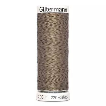 01 Нить Sew-all для всех материалов, 200м, 100% п/э Gutermann 748277 (160 кофейно-бежевый)