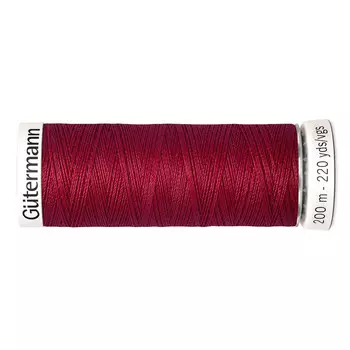01 Нить Sew-all для всех материалов, 200м, 100% п/э Gutermann 748277 (384 малиновый щербет)