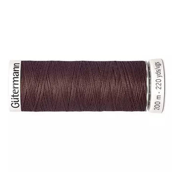 01 Нить Sew-all для всех материалов, 200м, 100% п/э Gutermann 748277 (446 сигнальный коричневый)
