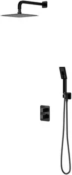 Душевой комплект 200 мм Omnires Parma SYSPM11BL