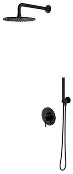 Душевой комплект 250 мм Omnires SYSY18BL