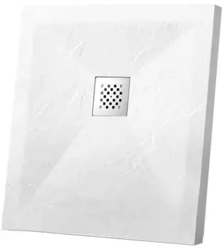 Душевой поддон из литьевого мрамора 100x100 см Vincea VST-4SR1010W
